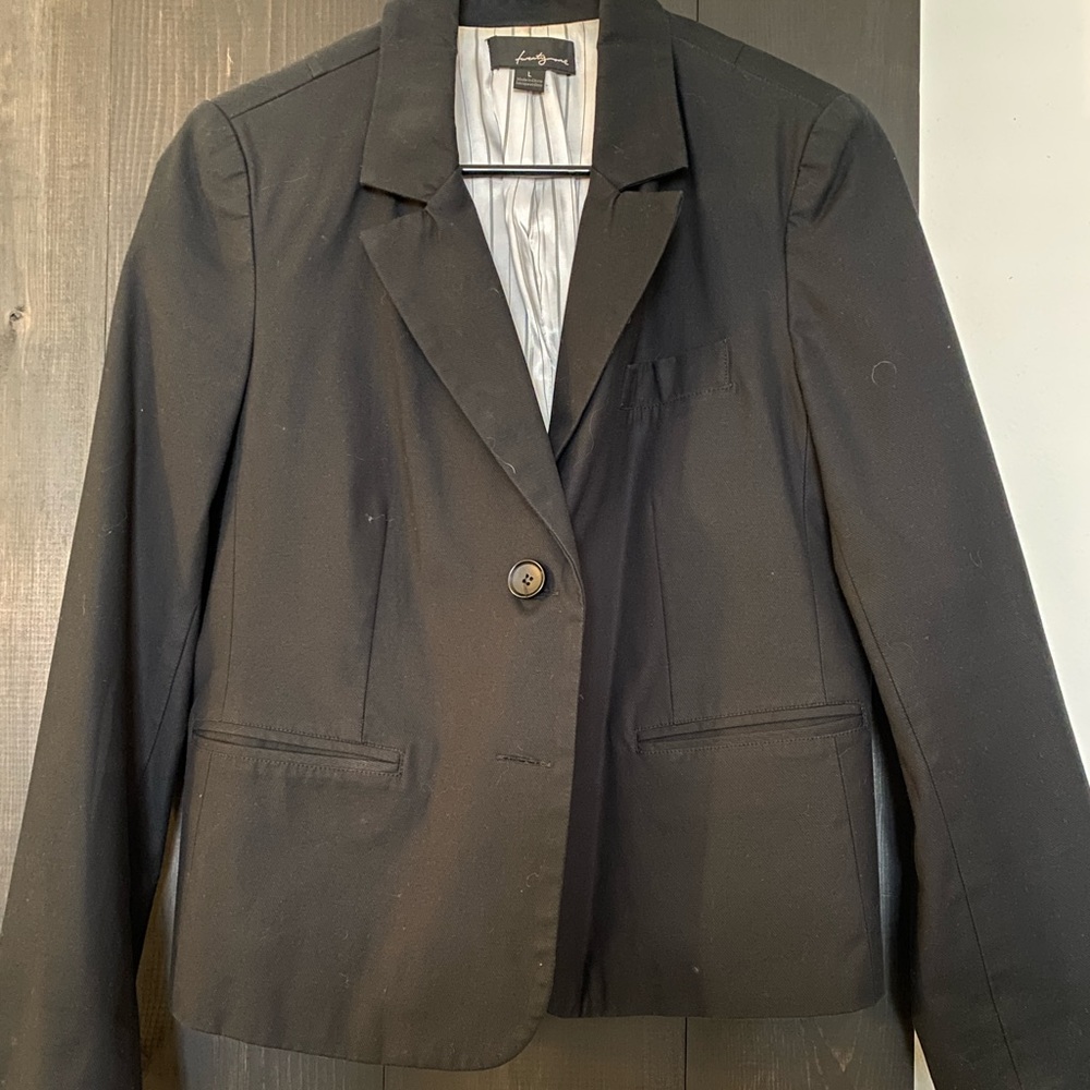 F21 black womens blazer size large